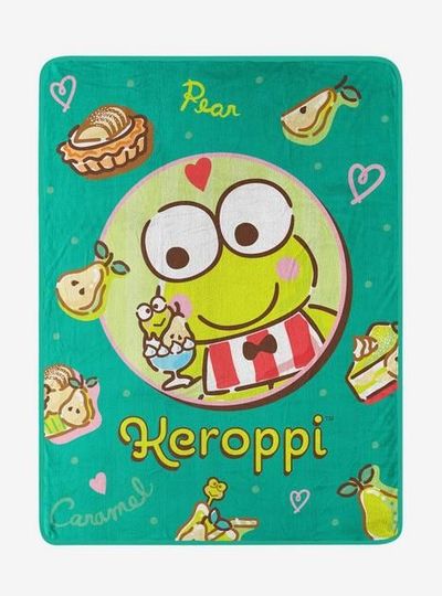 Keroppi Throw Blanket Keroppi Sanrio