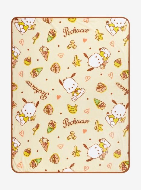 Pochacco Throw Blanket Pochacco Sanrio
