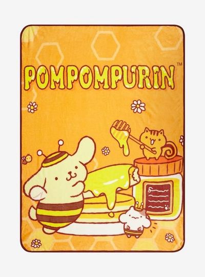 Pompompurin Throw Blanket Pompompurin Sanrio