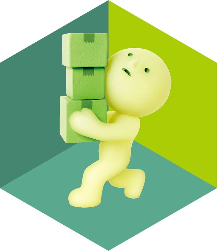 Balancing Boxes Moving Series Smiski