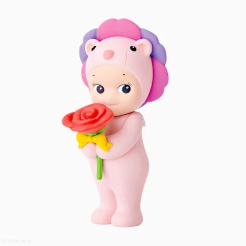 Rose Lion Pink Flower Gift Series Sonny Angel
